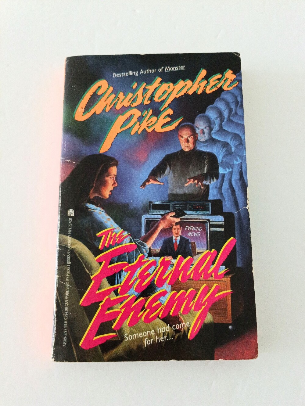 VTG 1993 The Eternal Enemy Christopher Pike Paperback YA Horror Book